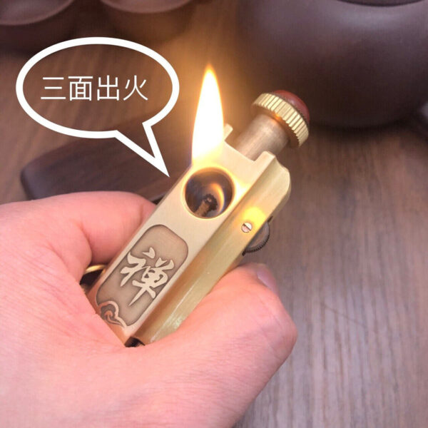 New Petrol Cigarette Lighter In Brass - Image 2