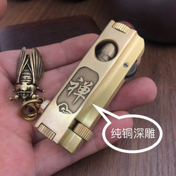 New Petrol Cigarette Lighter In Brass - Image 4